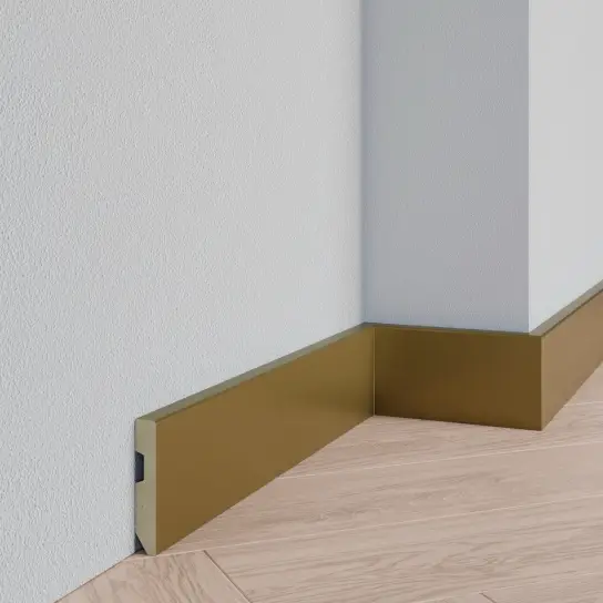 Gladde plint - Metal Gold - MDF fineer/folie - 14 x 80 mm Favoriet